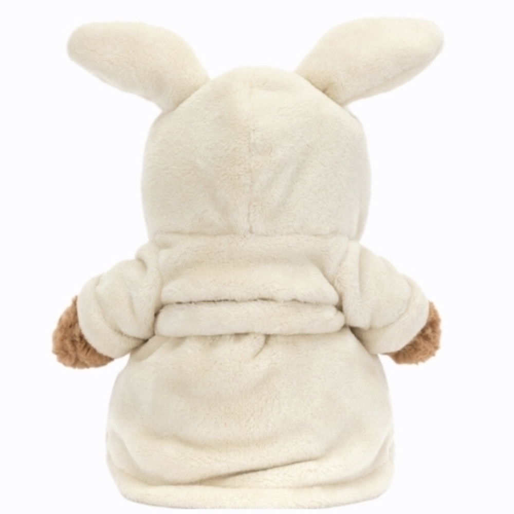 Jellycat Bartholomew Bathrobe Bear 10.2x4.7x3.1" & Plush BNWT Authentic - Picture 2 of 3